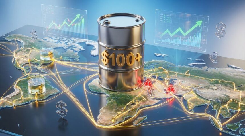 Oil above $100: the market is pricing in a geopolitical premium and supply disruption risk